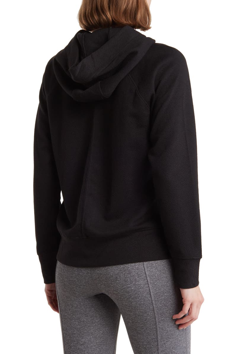 90 DEGREE BY REFLEX Oversize Jacquard Pullover Hoodie, Alternate, color, 