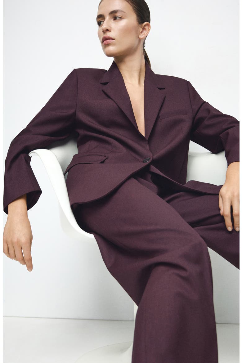 Hidra Seamed Wide Leg Pants, Alternate, color, WINE