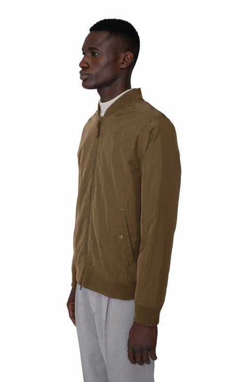 Quartz Co. Daniel Bomber Jacket In Dark Sand