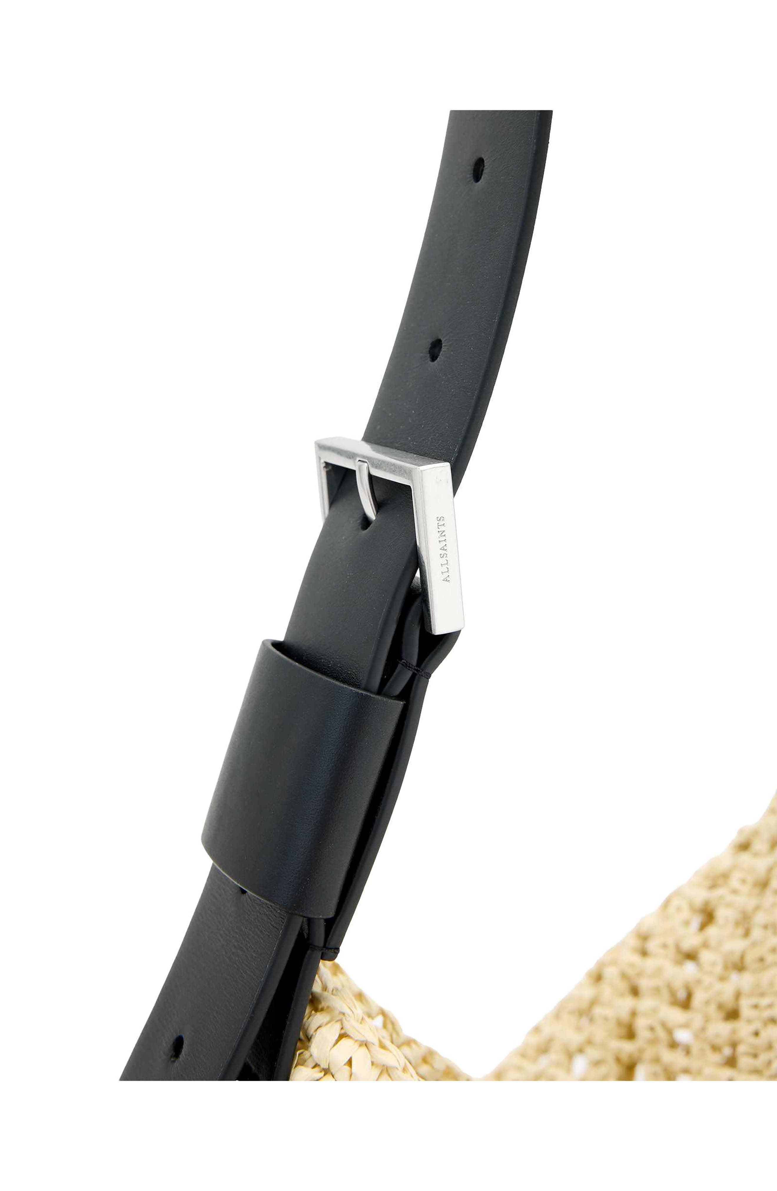 Asha Straw Shoulder Bag, Alternate, color, UNBLEACHED WHITE