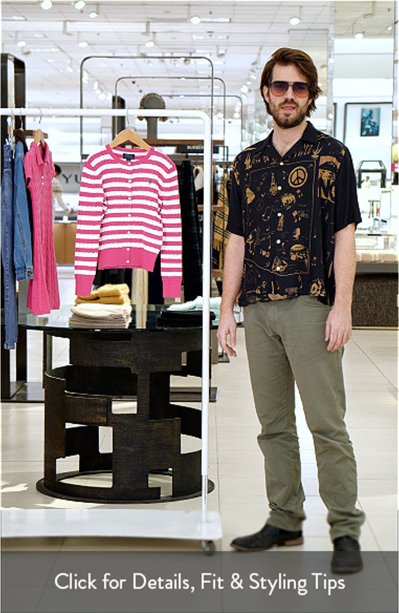 Kids' Stripe Cable Stitch Cardigan, sales video thumbnail