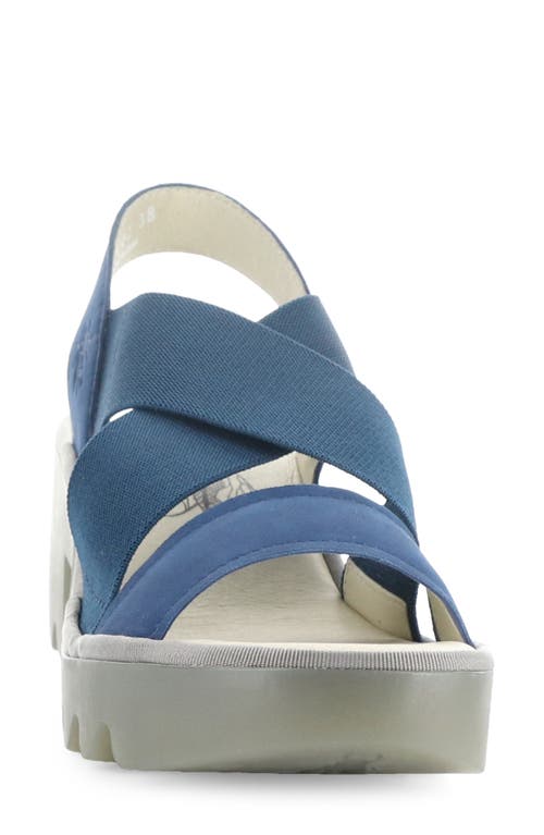 Fly London Taji Platform Slingback Sandal In Multi