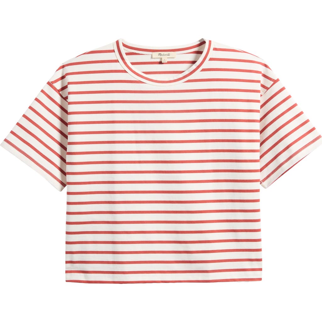 MADEWELL MADEWELL EVERYDAY BOXY COTTON CROP T-SHIRT