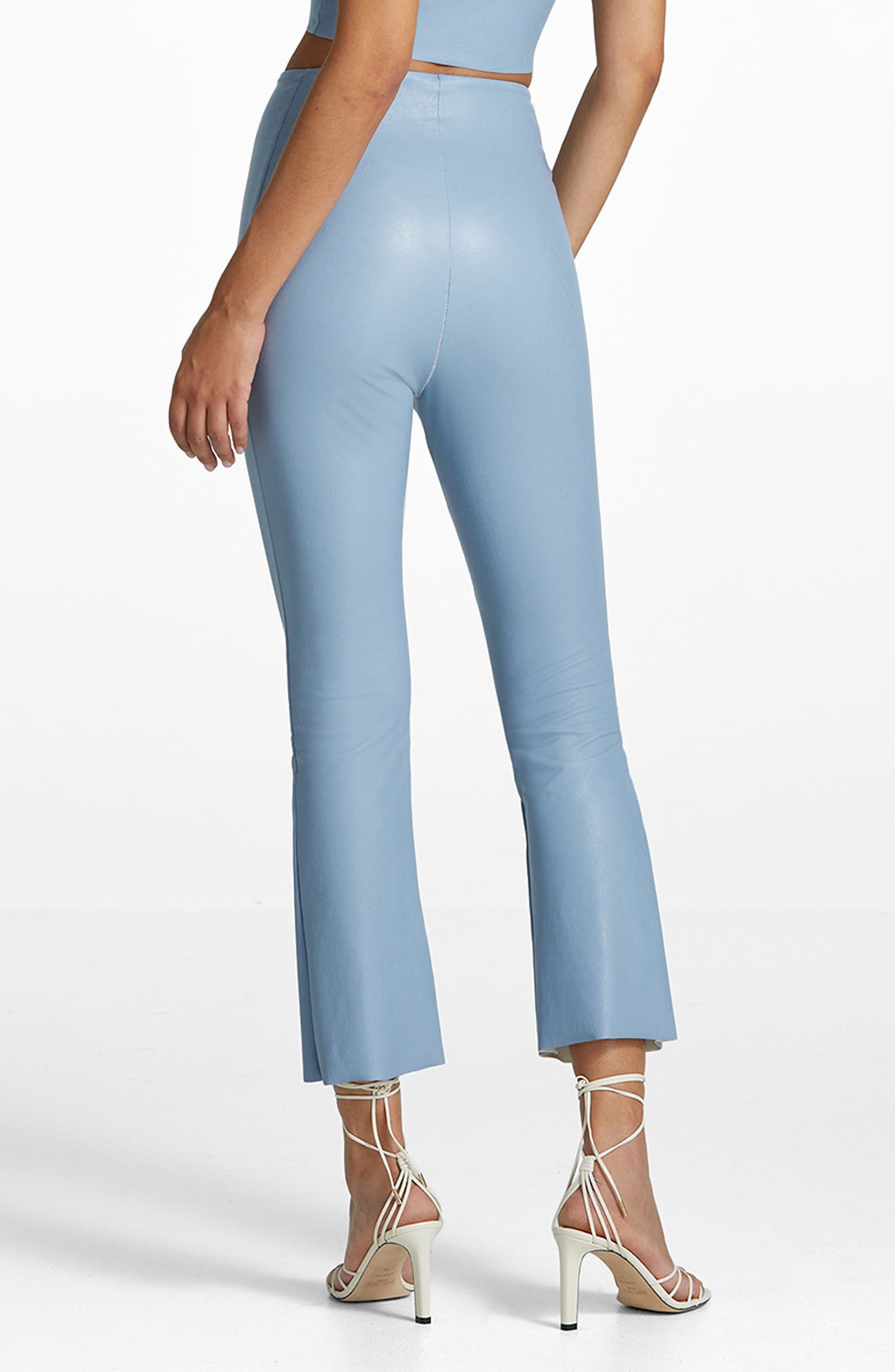 Commando Faux Leather Flare Crop Pull-On Pants (Women) | Nordstromrack