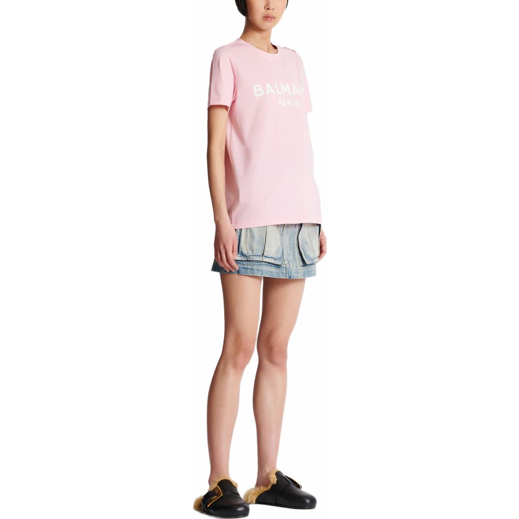 Balmain T Shirts And Polos Pink In Pink