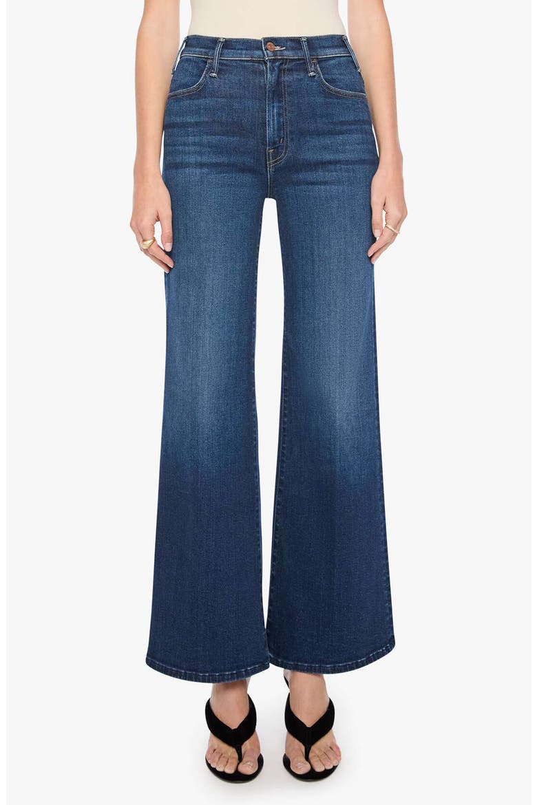 The Hustler Roller Sneak High Waist Wide Leg Jeans, Main, color, DIAL L FOR LOVE