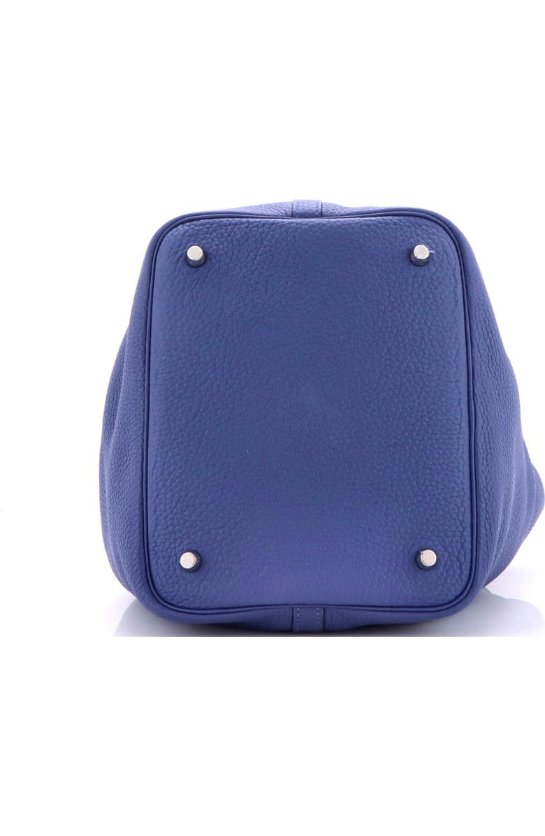 Pre-Owned Hermes Picotin Lock Bag Clemence MM, Alternate, color, Bleu Brighton