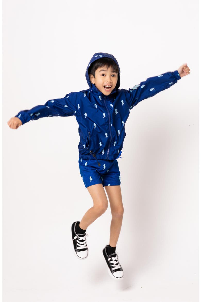 Kids' Max Rain Water Repellent Reversible Windbreaker, Alternate, color, BLUE
