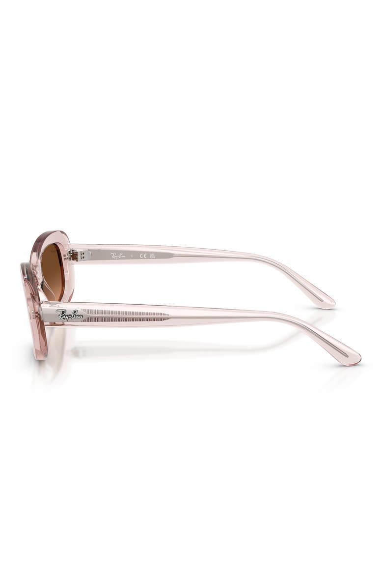 The Ritual 56mm Gradient Oval Sunglasses, Alternate, color, PINK / PINK BROWN