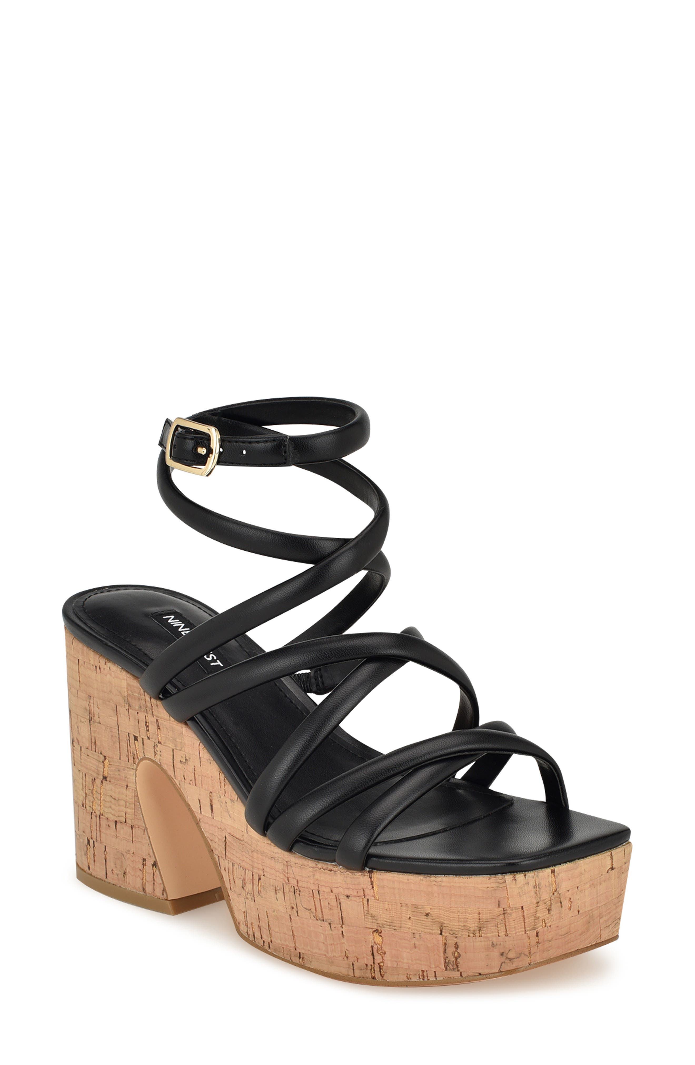 Nine West Corke Ankle Strap Platform Sandal, Main, color, 