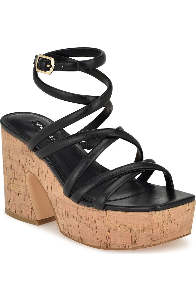 Nine West Corke Ankle Strap Platform Sandal, Main, color,