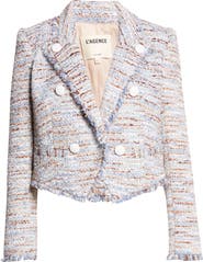 L'AGENCE Marv Boxy Tweed Jacket