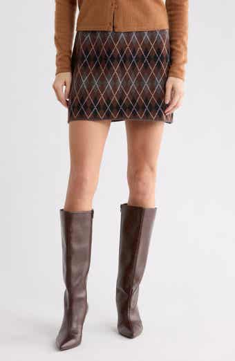 Argyle Sweater Miniskirt