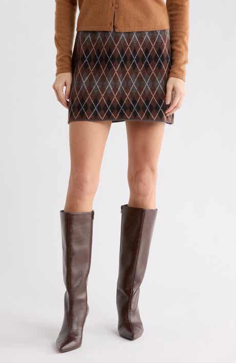 Argyle Sweater Miniskirt