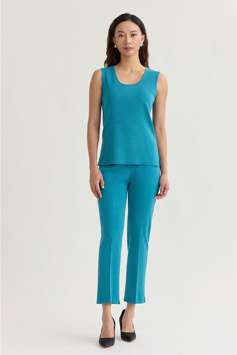 Mid Length Scoop Neck Knit Tank, Alternate, color, Nebula