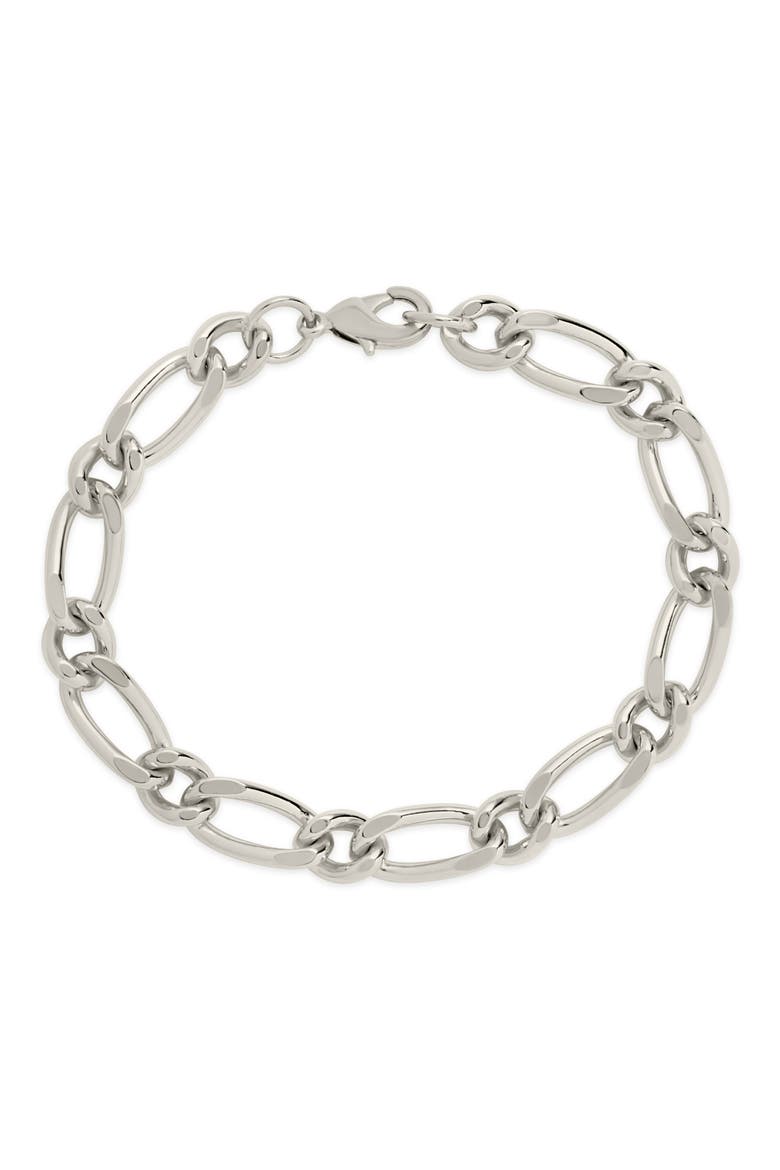 Amoura Open Link Bracelet, Main, color, SILVER