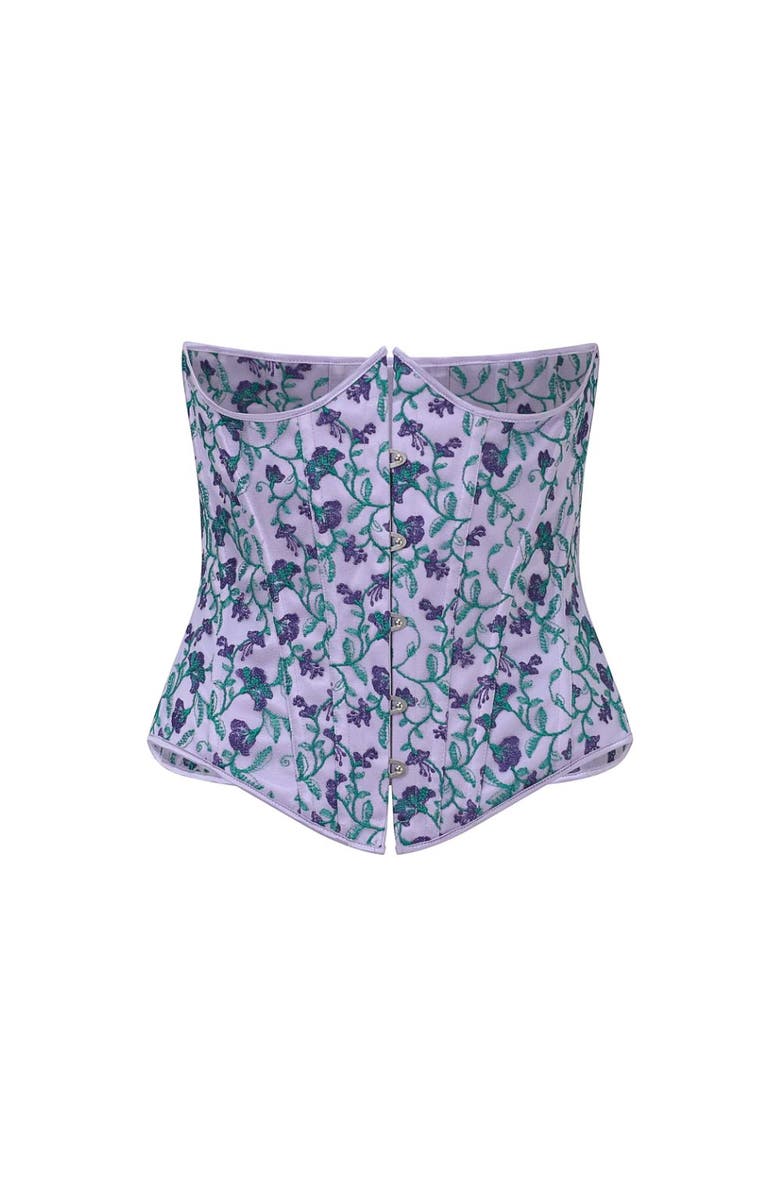 Scarlett Gasque The Wisteria Silk Waspie, Alternate, color,