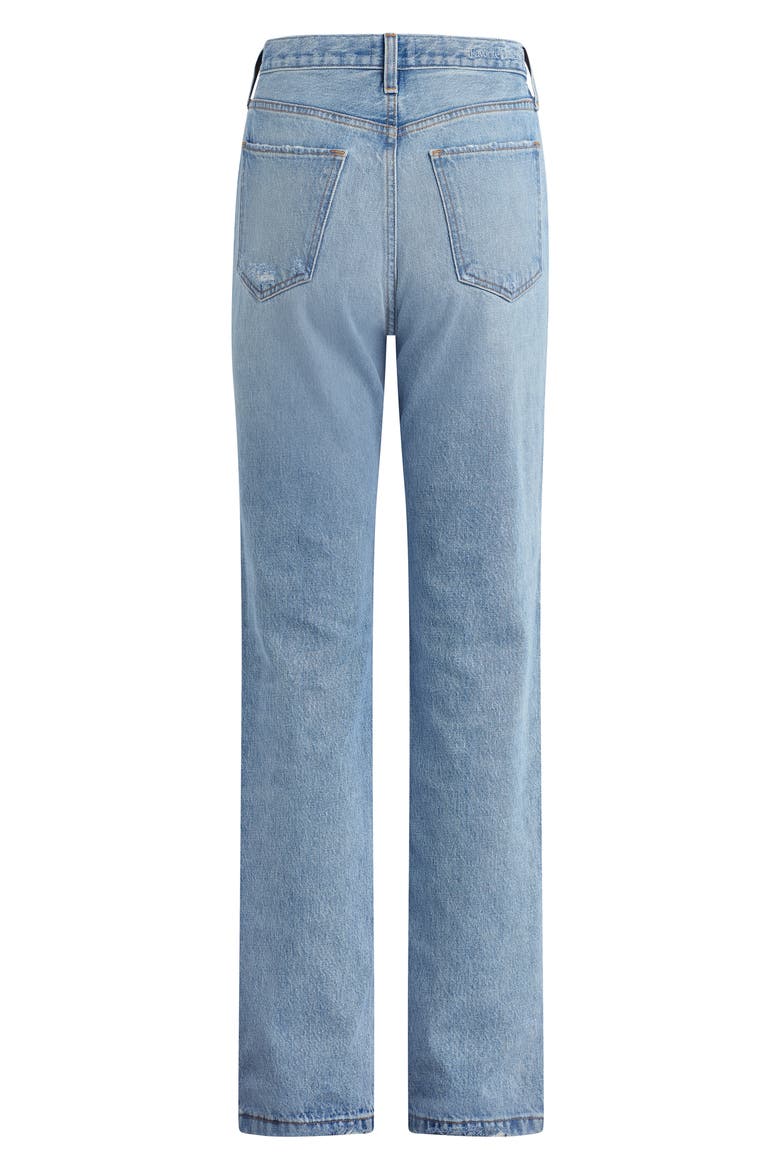 The Mikaela Ripped Low Rise Straight Leg Jeans, Alternate, color, LENNOX