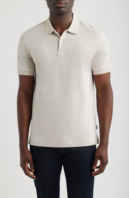 Hugo Boss Boss Parlay Cotton Piqué Polo In Brown