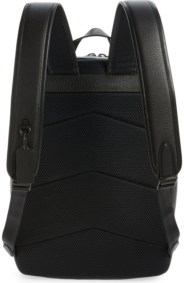 COACH Gotham Leather Backpack, Alternate, color,