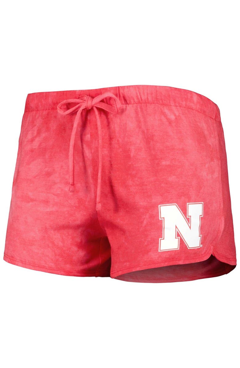 CONCEPTS SPORT Women's Concepts Sport Scarlet Nebraska Huskers Billboard Tie-Dye Tank and Shorts Sleep Set, Alternate, color, 