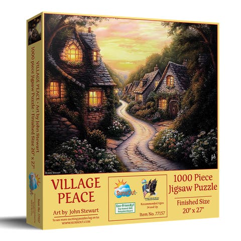 Village Peace 1000 piece Jigsaw Puzzle for Adults