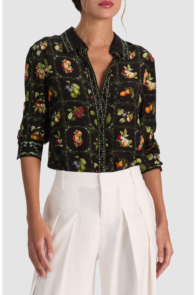 Willa Silk Top, Main, color, HARVEST