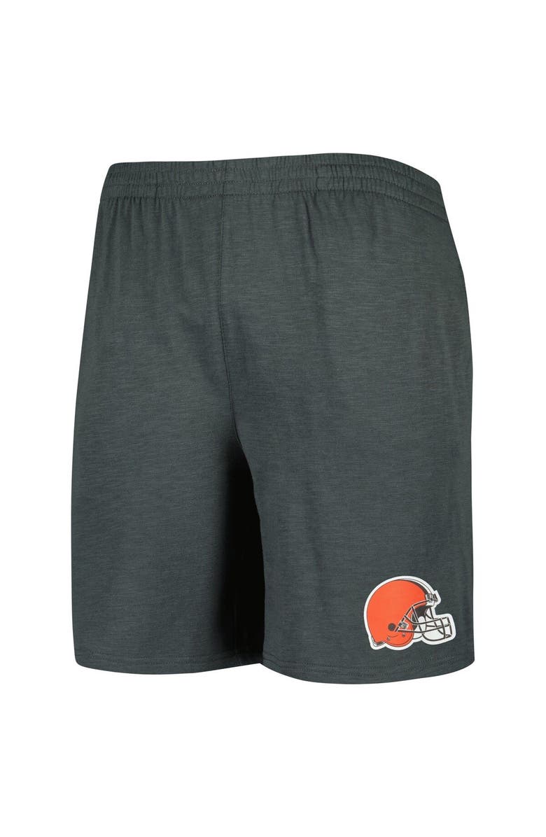 CONCEPTS SPORT Men's Concepts Sport Charcoal/White Cleveland Browns Downfield T-Shirt & Shorts Sleep Set, Alternate, color, 