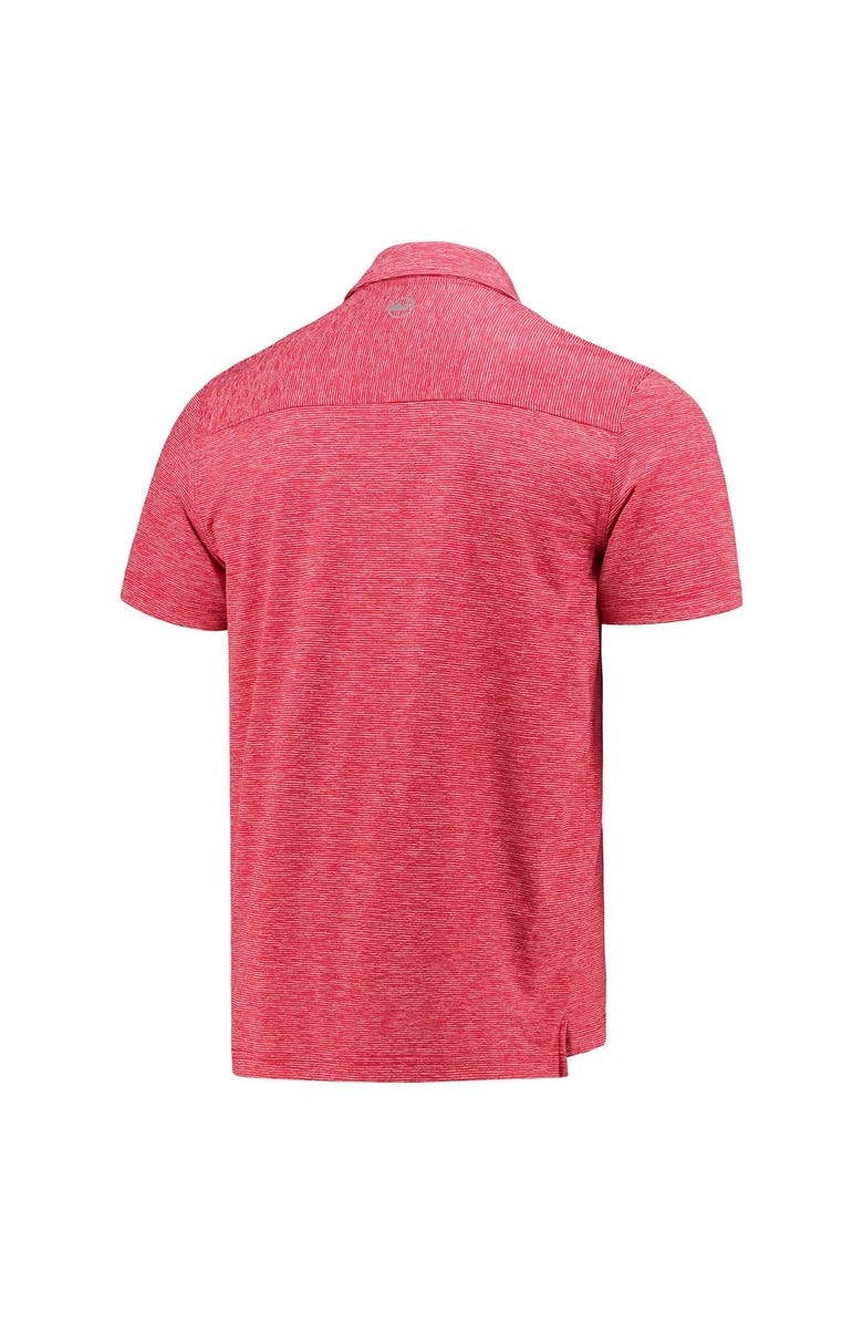 vineyard vines Men's Vineyard Vines Red Atlanta Falcons Destin Stripe Sankaty Polo, Alternate, color, 