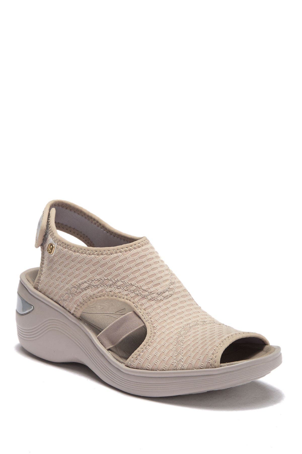 LifeStride Dream Wedge Sandal, Alternate, color, Beige Fishnet