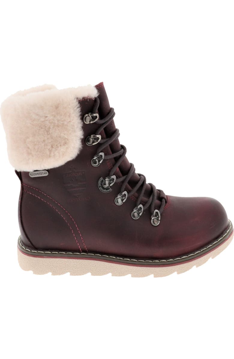 Royal Canadian Cambridge Waterproof Snow Boot with Genuine Shearling Cuff, Alternate, color,