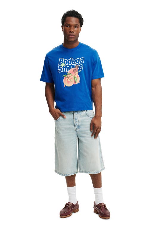 Cotton On Cropped Fit Graphic T-shirt In Blue