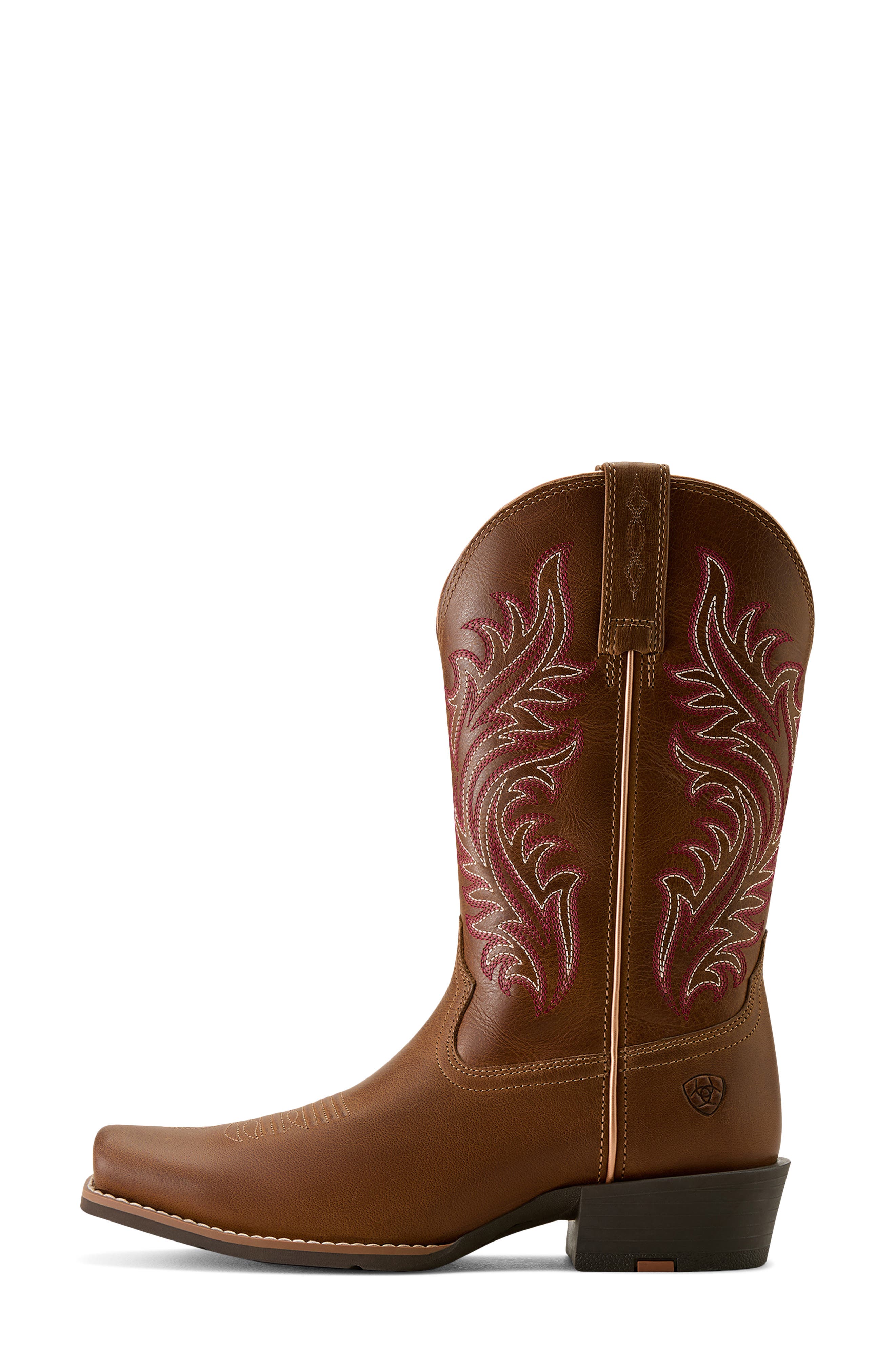 Ariat Round Up Narrow Cutter Toe Western Boot, Alternate, color, Sorrel Crunch