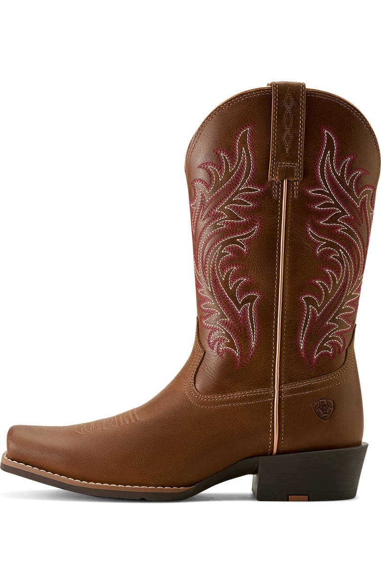 Ariat Round Up Narrow Cutter Toe Western Boot, Alternate, color, Sorrel Crunch