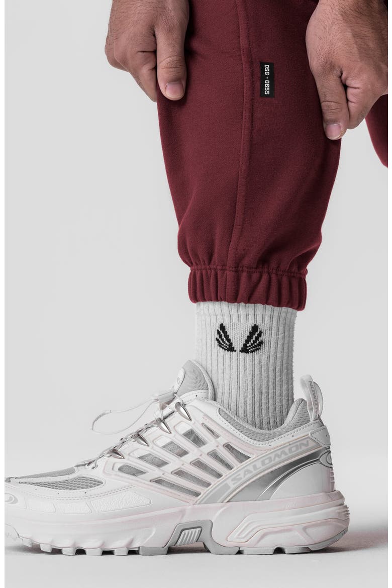 Tech Terry Oversized Sweatpants, Alternate, color, Crimson
