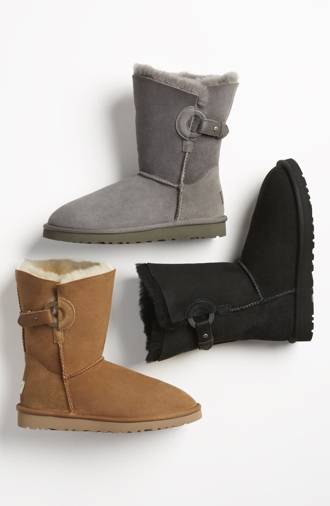 Nash Genuine Shearling Boot, Alternate, color, GREY SUEDE