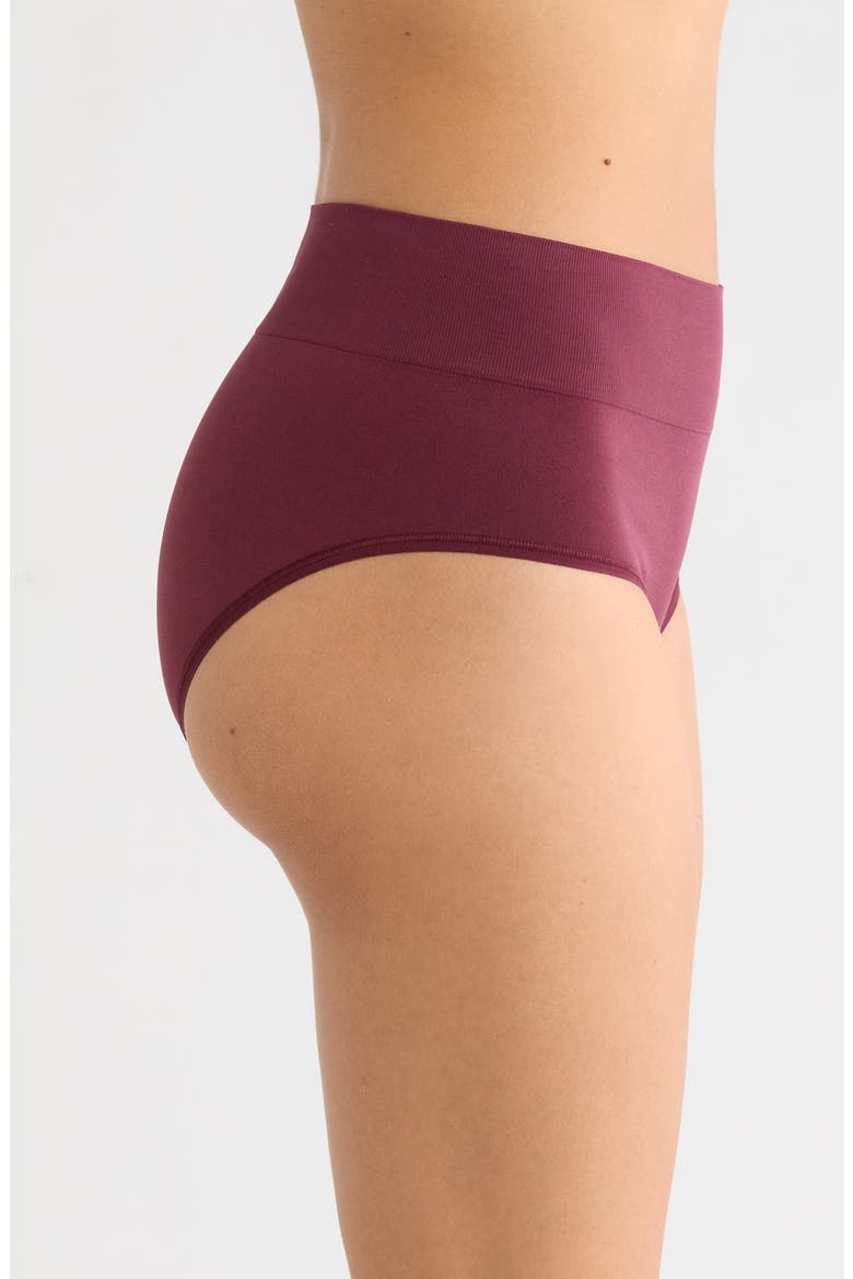 Seamless 3-Pack Briefs, Alternate, color, BLUE- BURGUNDY- PINK MULTI