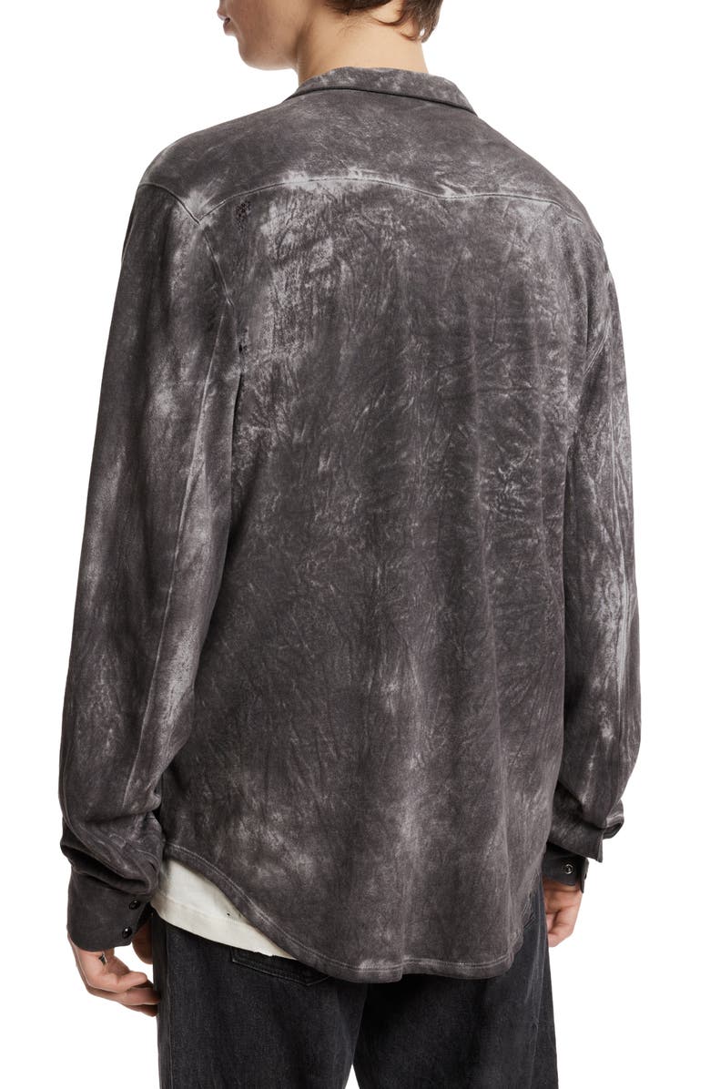 John Varvatos Arvon Cotton Snap-Up Shirt, Alternate, color, 