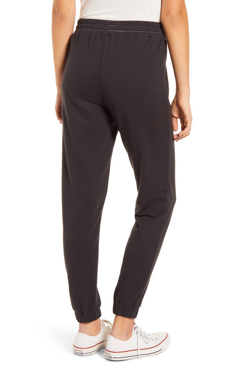 Cotton Blend Jogger Pants, Alternate, color, BLACK