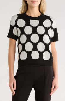 JASON WU Fuzzy Polka Dot Sweater