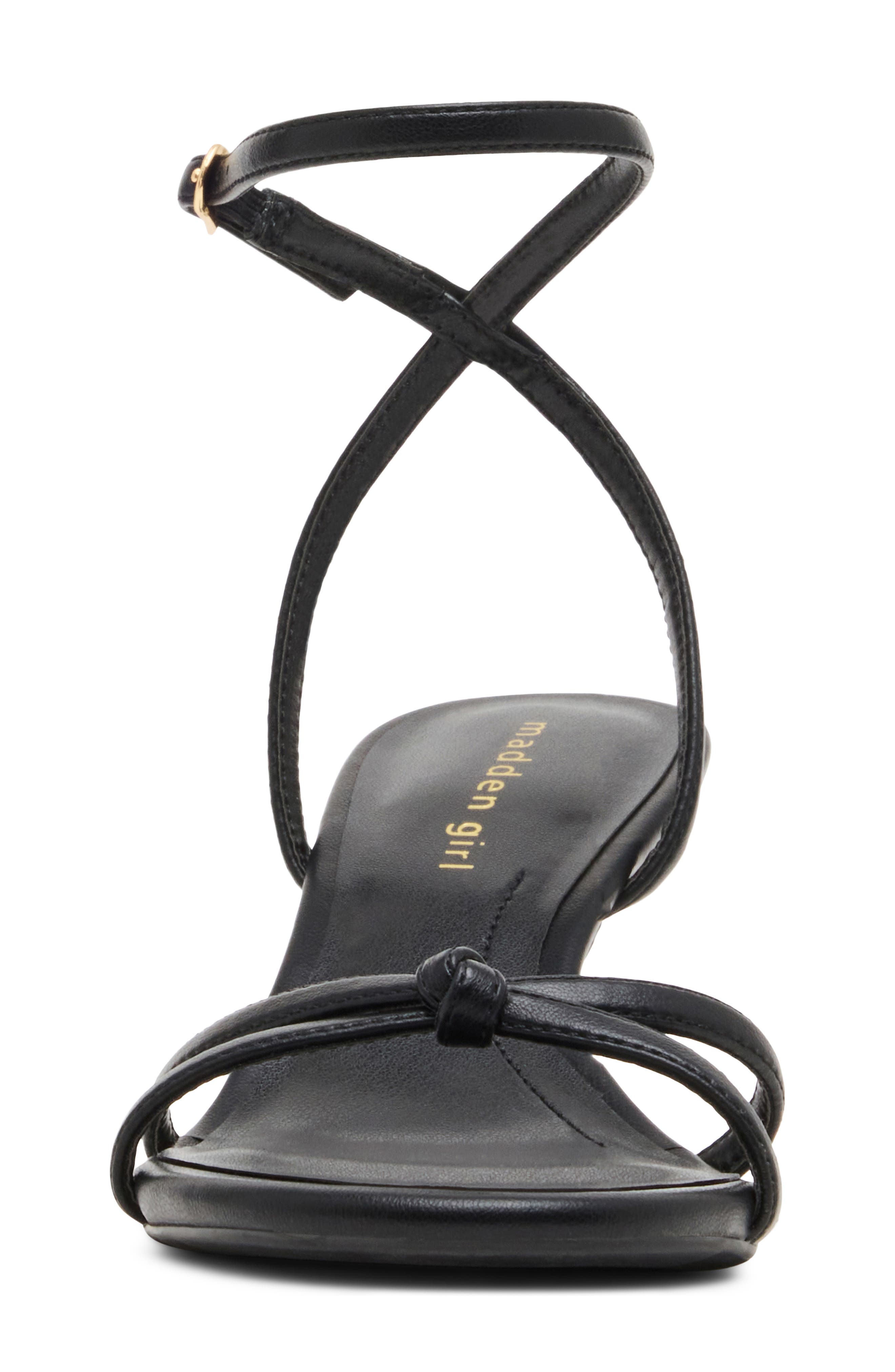 Red Ankle Strap Sandal, Alternate, color, BLACK PARIS