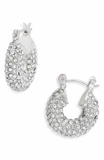 Tasha Crystal Donut Hoop Earrings