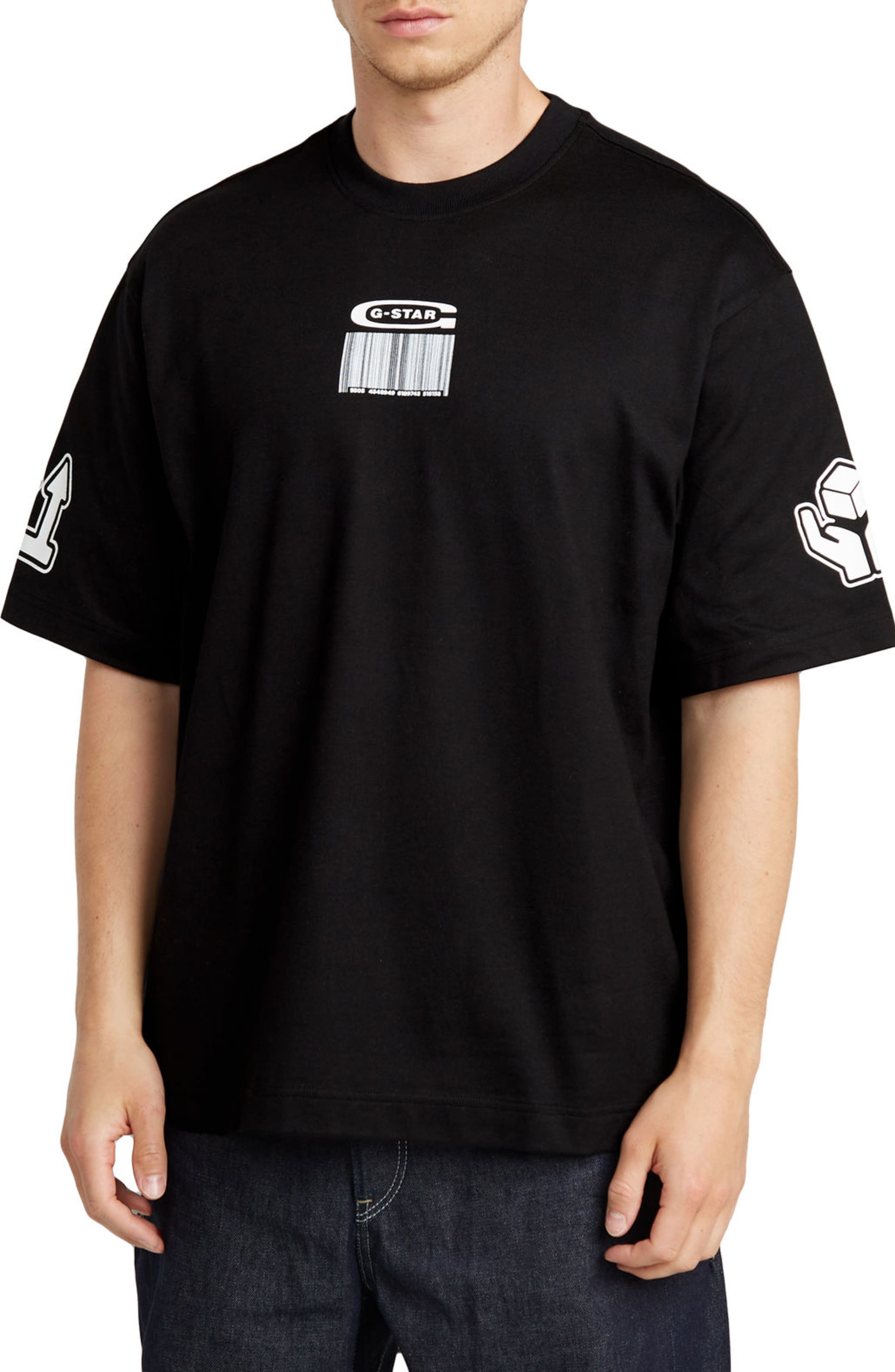 Barcode Boxy Organic Cotton Graphic T-Shirt