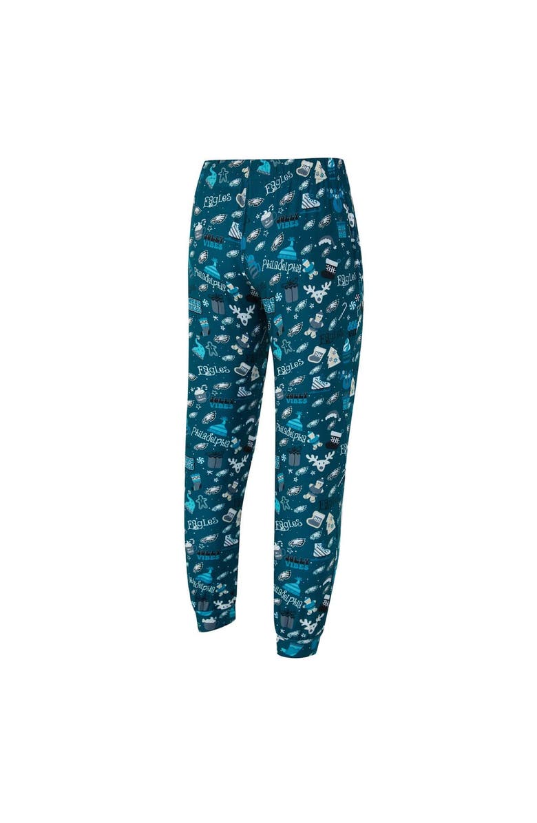 CONCEPTS SPORT Men's Concepts Sport Midnight Green Philadelphia Eagles Chestnut Long Sleeve Top & Pants Set, Alternate, color, Dark Green