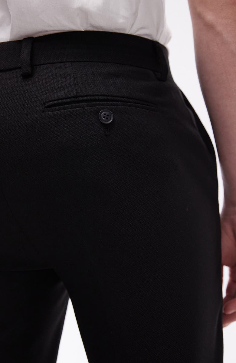 Topman Skinny Fit Textured Dress Pants, Alternate, color,