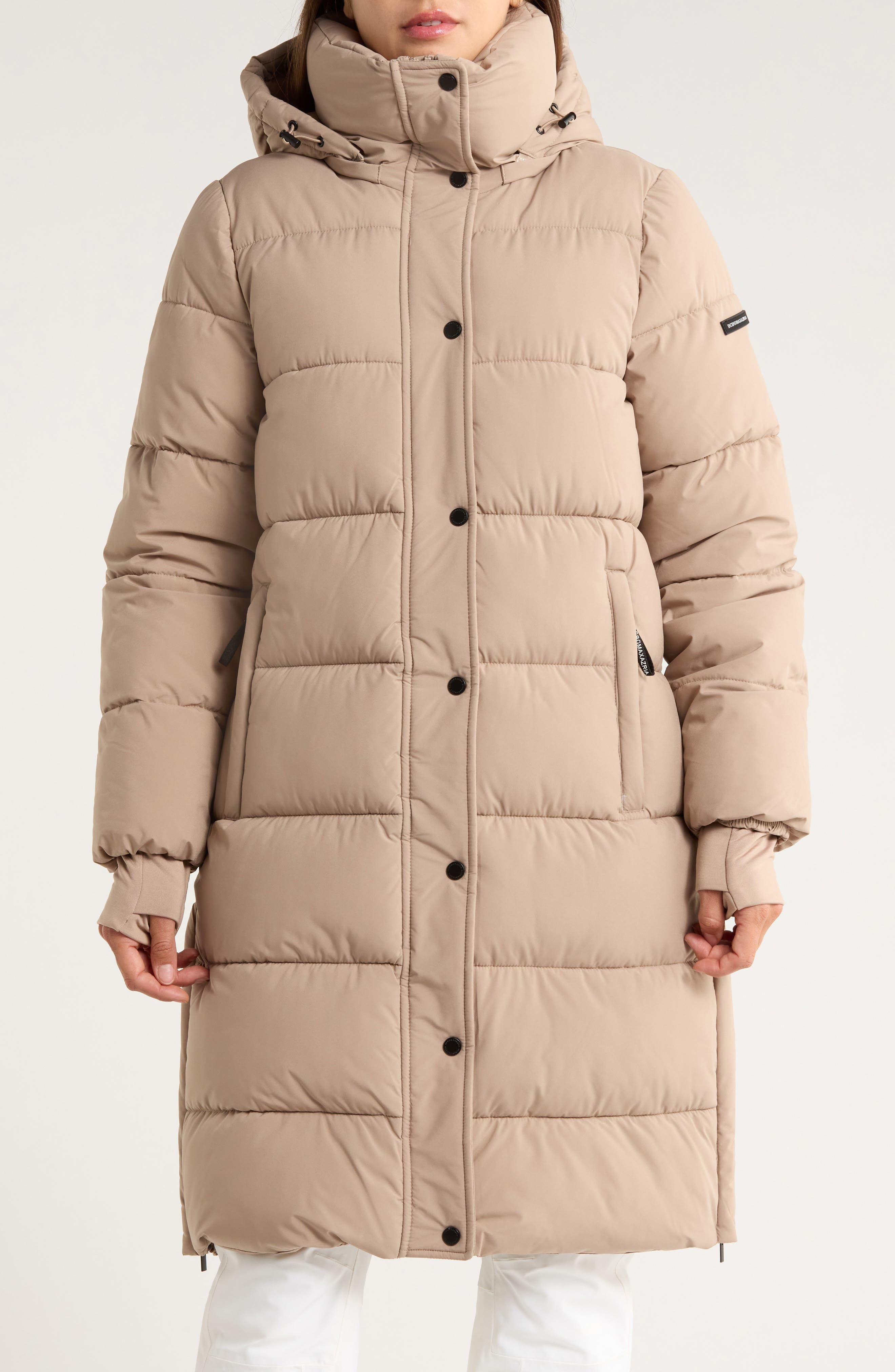 BCBGeneration Pillow 3/4 Hooded Longline Puffer Coat