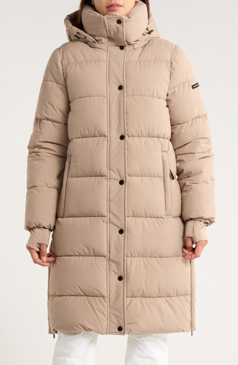 Pillow 3/4 Hooded Longline Puffer Coat