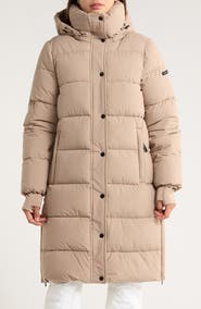 BCBGeneration Pillow 3/4 Hooded Longline Puffer Coat