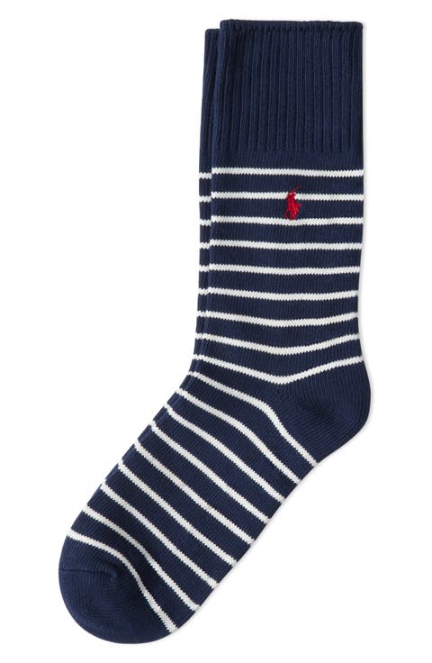 Breton Stripe Crew Socks
