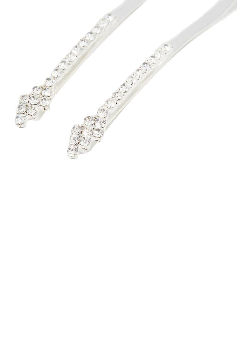 Zig Zag Sparkle Hair Pin, Alternate, color, Rose Gold
